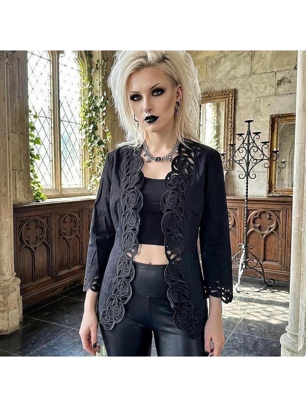 Women's Black Jacket - Picture 1 of 5